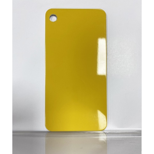 Plaque en tôle d&#39;aluminium jaune brillant 1.6mm