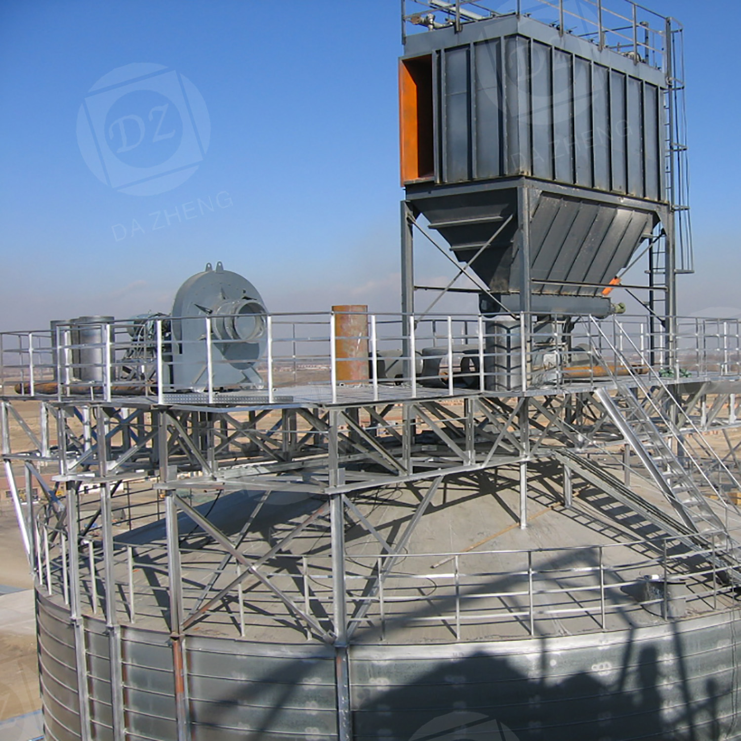 Salt producer silo steel plate warehouse