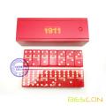 Custom Red Acrylic Domino Game Set