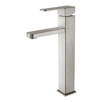Stainless steel square basin faucet