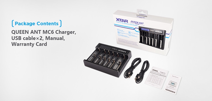 XTAR Queen Ant MC6 charger