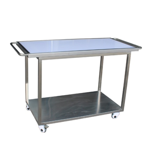 Stainless Steel Acrylic Sheet Veterinary Stretcher Trolley