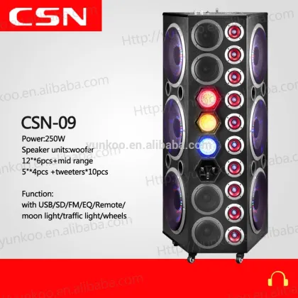 supply all kinds of Yunkoo new design bluetooth speaker,party speaker, hifi speaker,