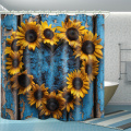 Water barrier plastic shower curtain