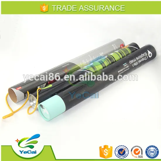 With handle paper map tube packaging wholesale