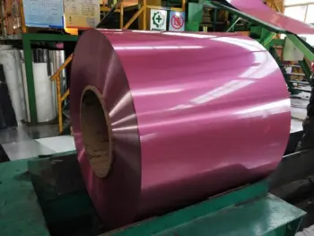 Color aluminum roll rose red