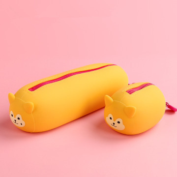 Silicone Soft Pencil Case Borsa da organizzatore Kawaii Set