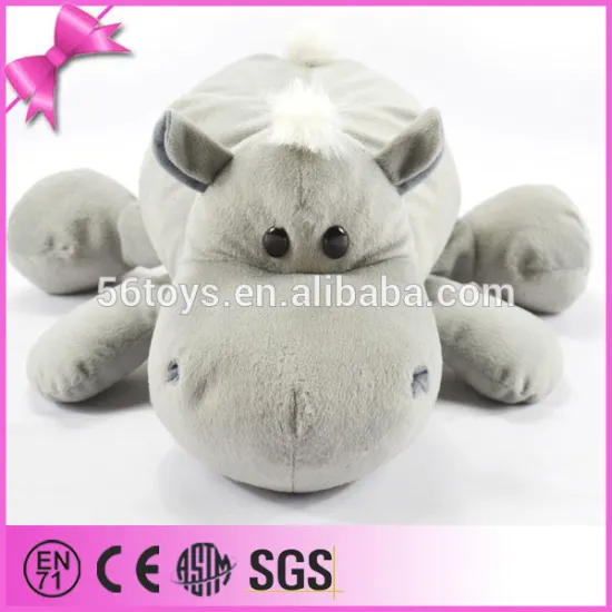 new design China plush toy freefall Position hippo soft fabric