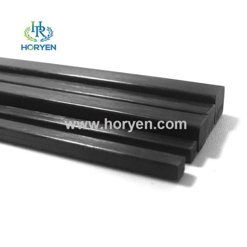 Pultruded Tube And Rod High strength pultruded solid carbon fiber square rod Factory