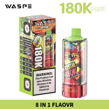 Waspe Crystal 180K Puff 8 Flavor Disposable Bar