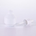 Special shape white glass dropper bottle