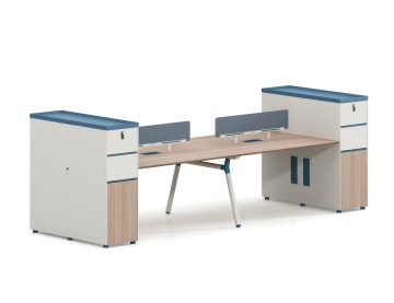 Moderno gamba in metallo 4 sedili da ufficio cubicolo di workstation per scrivania