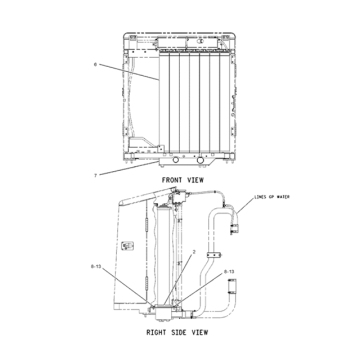 213-8188 2138188 Radiator voor Caterpillar D9T D10R