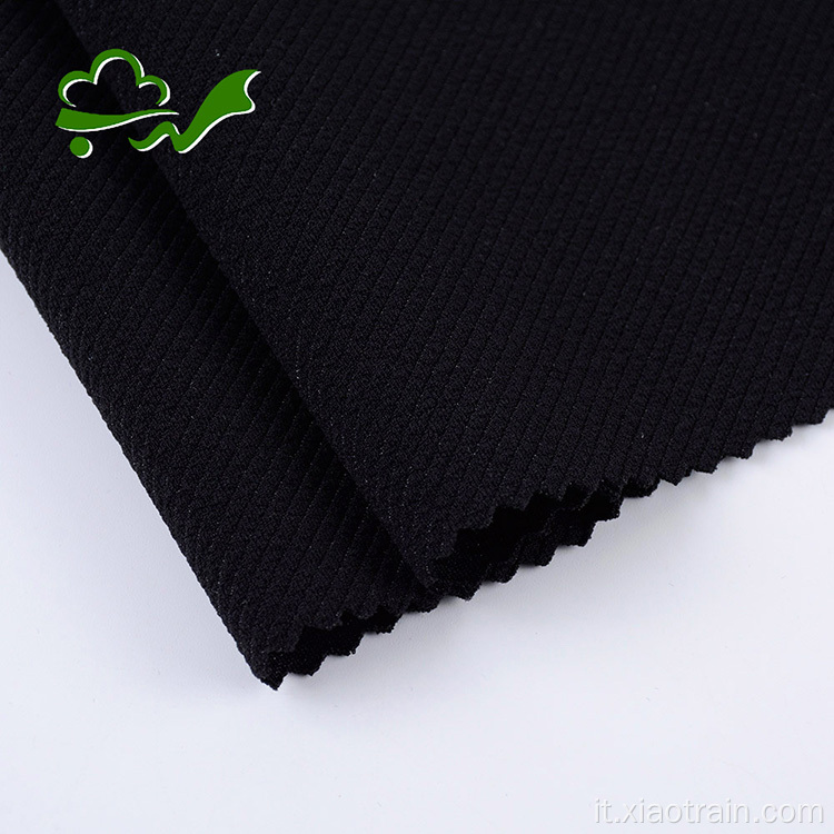 Twill di tessuto in crepe lavorato a maglia in poliestere spandex per indumento