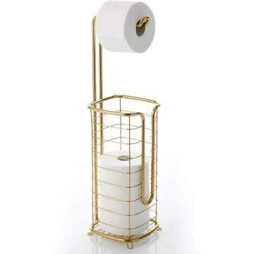 Porte-papier toilette autonome en métal