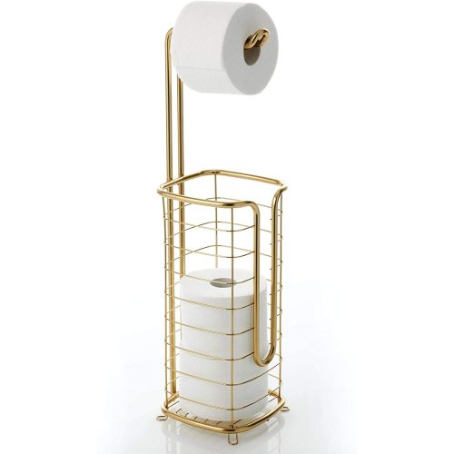 Porte-papier toilette autonome en métal