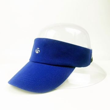 Customized Blue Reflective Printing Cotton Sun Visor Hat - Factory Hot Sale Summer Promotional Golf Hat