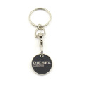 Customized Stainless Steel Keychain Metal Token for Supermarket Shopping Cart Deduction