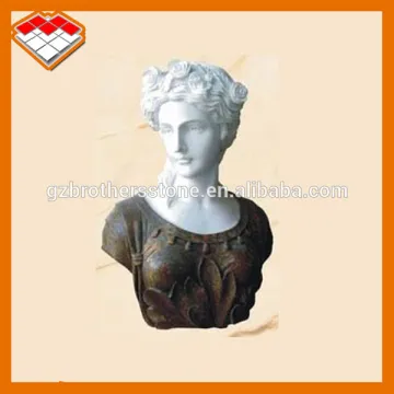 kit-kat girl statue with long hair and cloth