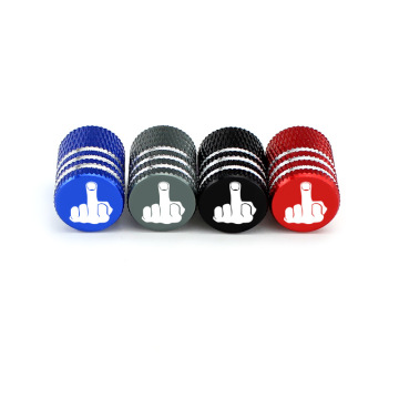 Customized Universal Laser Icon Car Tire Valve Caps in Aluminum Alloy