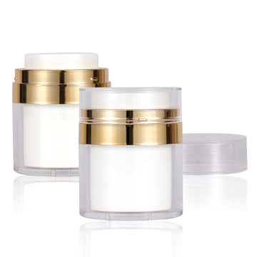 さまざまなサイズの高品質のアクリルプラスチックローションポンプボトル：15ml、30ml、50ml-エアレスボトルとクリームジャーのオプションを探索