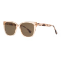 Vente chaude surdimensionnée Cat Eye Light Acetate Sunglasses