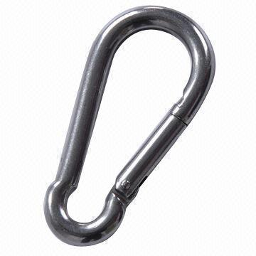 Stainless steel snap hook, measures 4 to 14mm