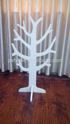 White wooden coat tree prosperity tentacles