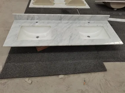 Carrara White Marble Countertops & Vanity Tops