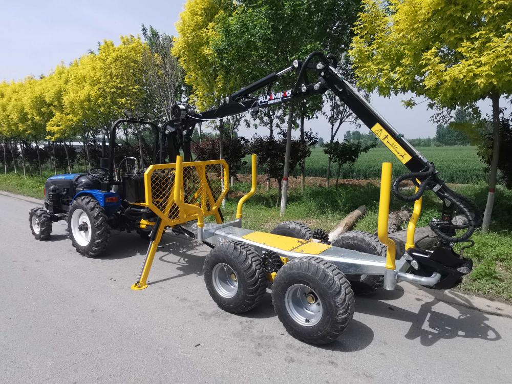 Log Wood Timber Loader Loader Log Trailer