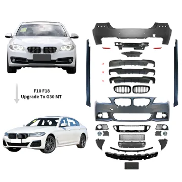 BMW 5 Series F10 F18 to G30 G38 LCI M-Tech Body Kit - Full Set Front & Rear Bumper
