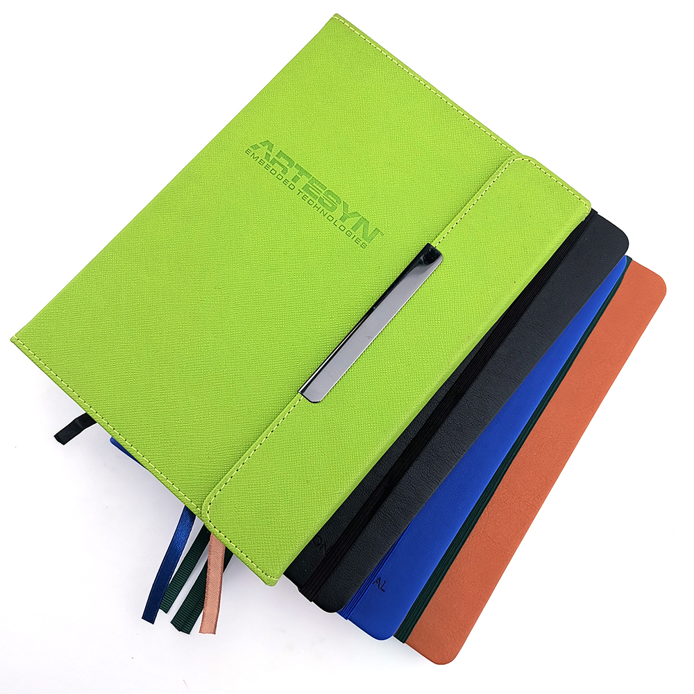 Popular custom leather A5 journal notebook for business