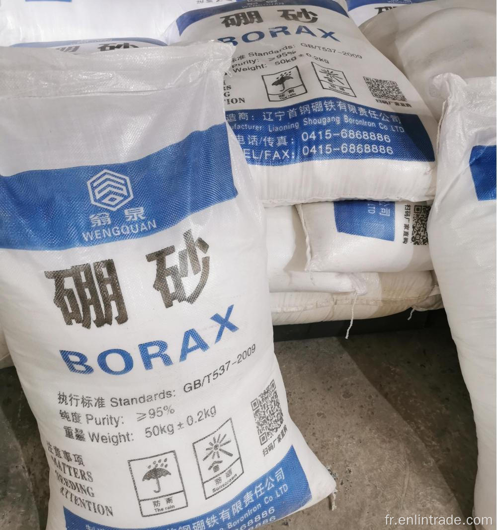 Borax 99,5% min de la poudre de décahydrate