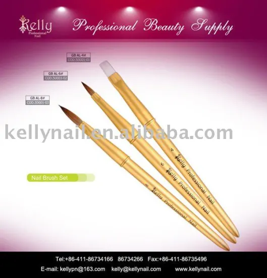 Many Shape Avaliable Kolinsky Nail Art Brush Manicure Tools
