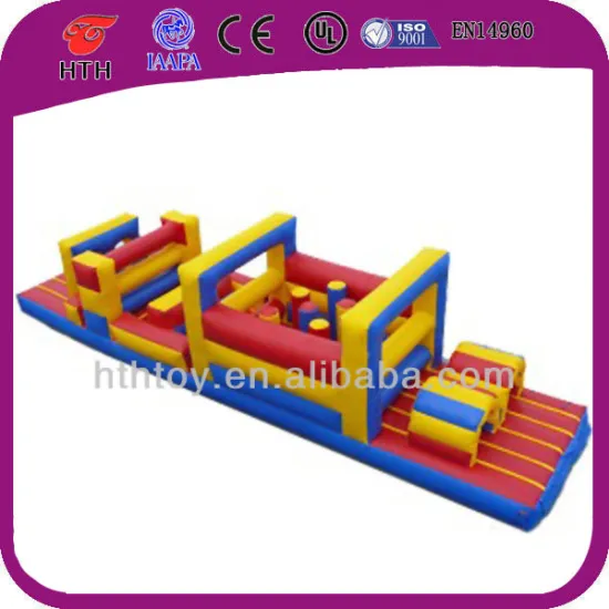Commercial park inflatable water floating obstacle course for sale