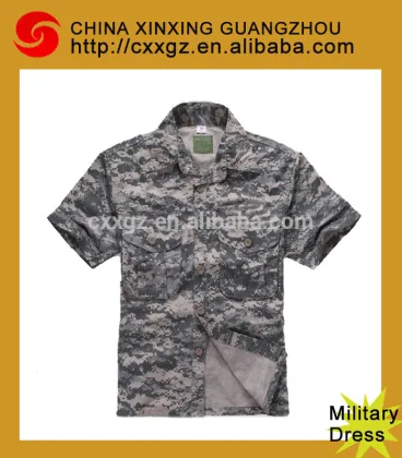 military short sleeves dress