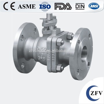 Factory price hot sale 100mm stainless steel SS304 pn16 flange ball valve