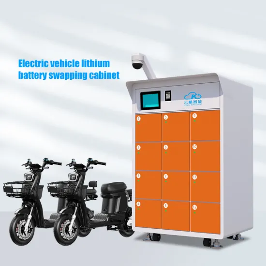 EV Battery Swap Cabinet with Monitoring and Canopy