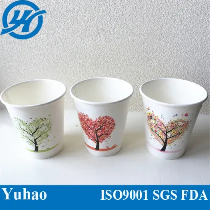 Paper Cup Lid Disposable Coffee Cups Double Wall Coffee Cup