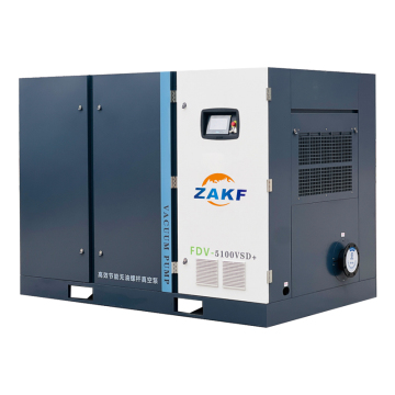 Low power consumption 37KW 50HP Oil free single stage screw vacuum pump