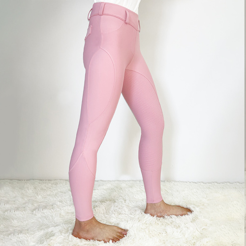 Popular Girls Side Pocket Equestrian Breeches 4-Ways Stretch