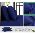 Роскошный 4pcs Bamboo Fitted Seepted Pillowcase набор наволочек