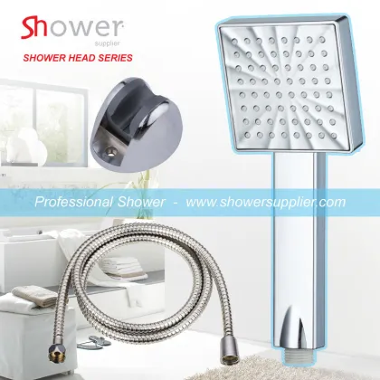 SH-1200 Glorious Chrome Plastic Square Thunder Stormy Hand Shower Head