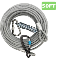 Extra Solid Dog Tie Out Cable with Spring