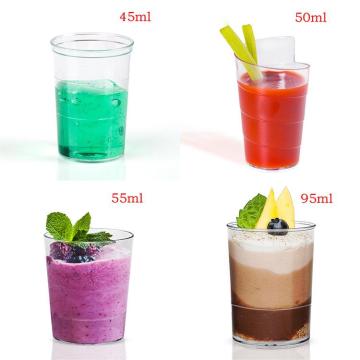 Hot Sale Disposable Irregular Plastic Drinking Cake Cup