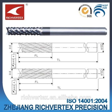 Solid carbide glass wool board router glass cutting router bits for glass
