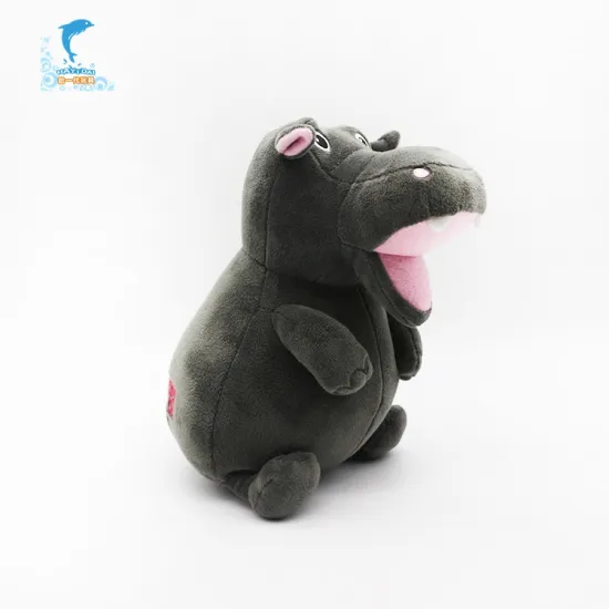 Multi-Function Hippo Lovely Stuffed Plush Wild Animal With Repeat Talking Voice Multifunction Customization