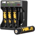 باتری های لیتیومی قابل شارژ 4PCS 1.5V AAA 1200mWh