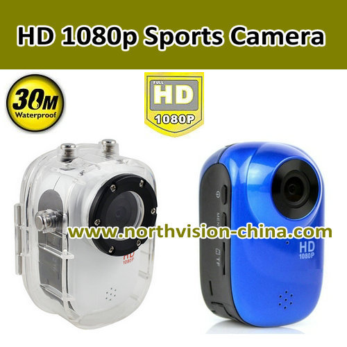 1.5 Inch Screen 1080P Waterproof Sports Camera