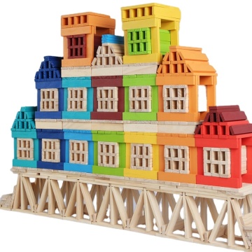 Archimedes Log Building Block Strips: 100-Piece Set - Versatile Educational Toy for Children Aged 3 and Above
